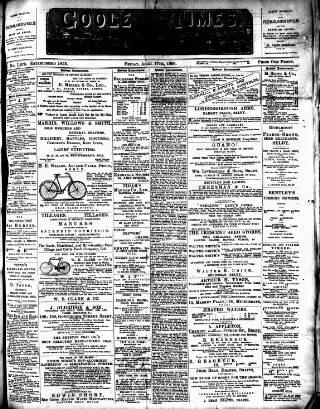 cover page of Goole Times published on April 17, 1896