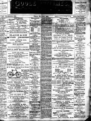 cover page of Goole Times published on May 15, 1896