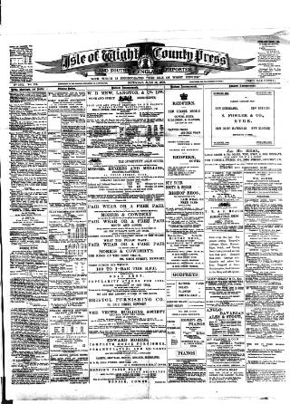 cover page of Isle of Wight County Press published on June 18, 1904