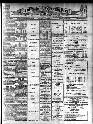 cover page of Isle of Wight County Press published on November 2, 1907