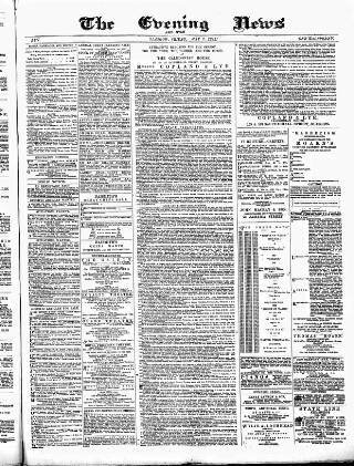 cover page of Glasgow Evening Post published on May 2, 1884