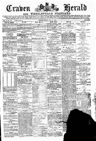cover page of Craven Herald published on May 21, 1897