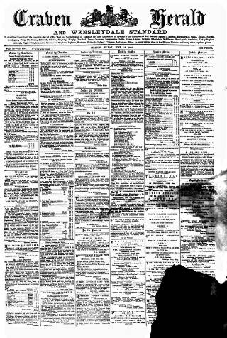 cover page of Craven Herald published on June 18, 1897