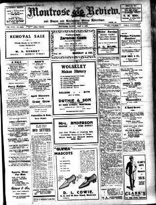 cover page of Montrose Review published on May 2, 1930