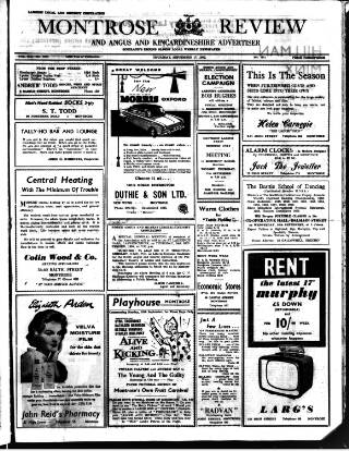 cover page of Montrose Review published on September 17, 1959