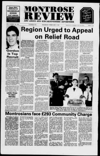 cover page of Montrose Review published on February 2, 1989