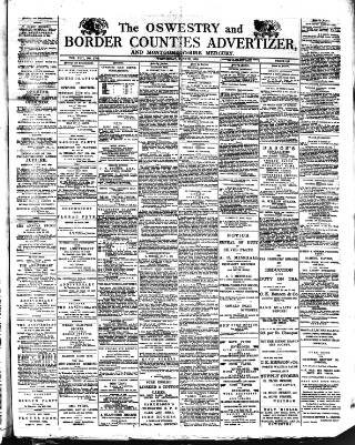 cover page of Oswestry Advertiser published on June 18, 1890
