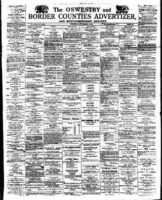 cover page of Oswestry Advertiser published on November 2, 1892