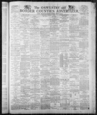 cover page of Oswestry Advertiser published on February 2, 1898