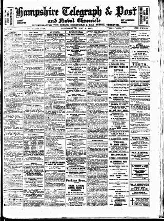 cover page of Hampshire Telegraph published on May 4, 1917