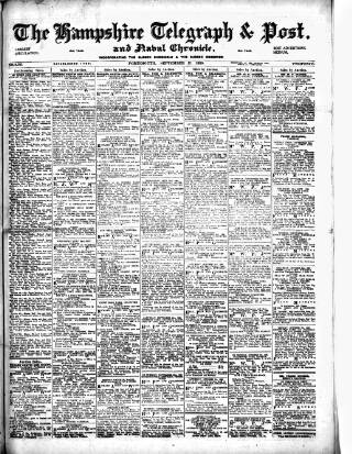cover page of Hampshire Telegraph published on September 17, 1920