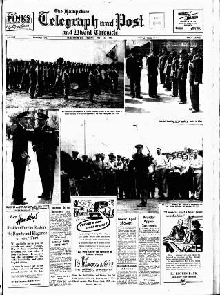 cover page of Hampshire Telegraph published on May 2, 1952