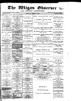 cover page of Wigan Observer and District Advertiser published on February 2, 1898