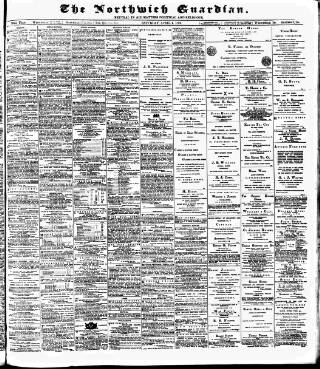 cover page of Northwich Guardian published on April 4, 1896