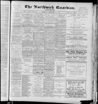 cover page of Northwich Guardian published on February 2, 1915