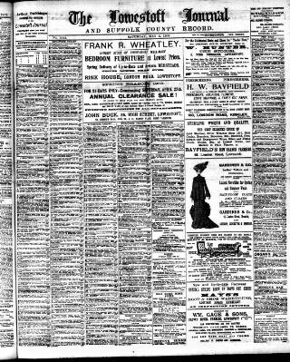 cover page of Lowestoft Journal published on May 2, 1903