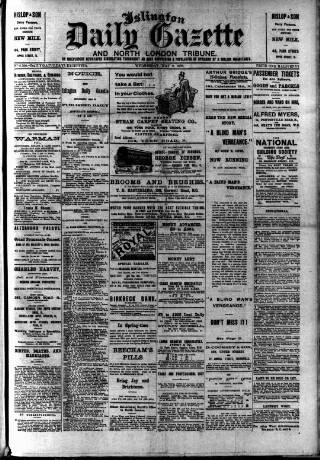 cover page of Islington Gazette published on May 2, 1906