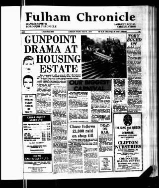cover page of Fulham Chronicle published on May 4, 1979
