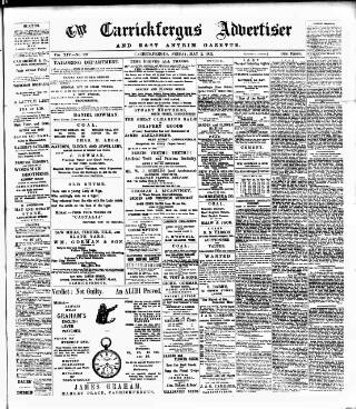 cover page of Carrickfergus Advertiser published on May 2, 1902