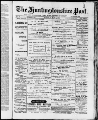cover page of Hunts Post published on May 4, 1895