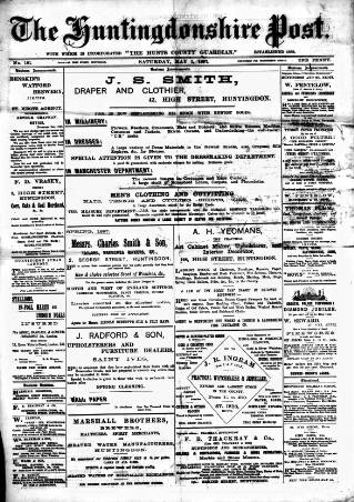 cover page of Hunts Post published on May 1, 1897