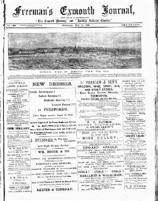cover page of Exmouth Journal published on May 2, 1891