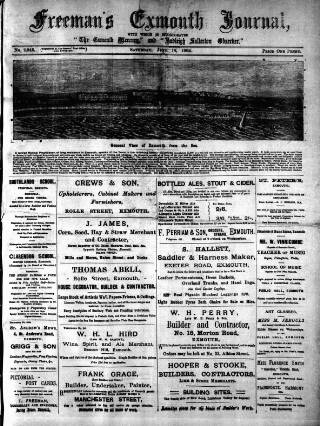 cover page of Exmouth Journal published on June 18, 1904