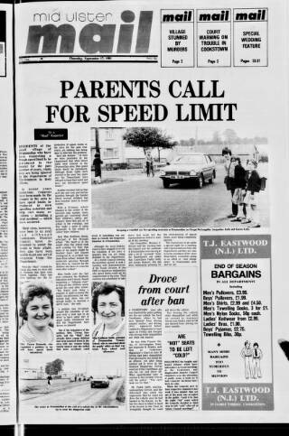 cover page of Mid-Ulster Mail published on September 17, 1981