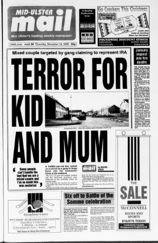cover page of Mid-Ulster Mail published on December 14, 1995