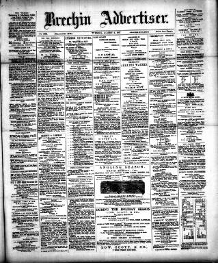 cover page of Brechin Advertiser published on August 2, 1887