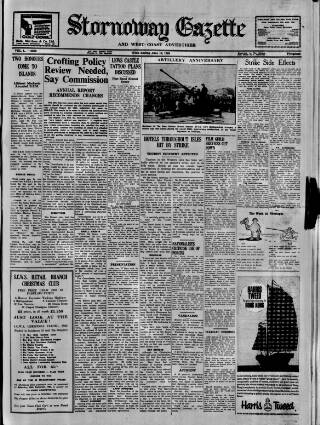 cover page of Stornoway Gazette and West Coast Advertiser published on June 18, 1966