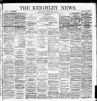 cover page of Keighley News published on February 2, 1895