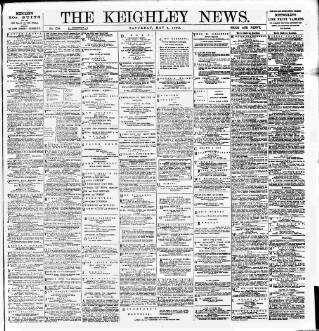 cover page of Keighley News published on May 4, 1895