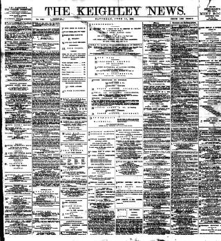 cover page of Keighley News published on June 18, 1898