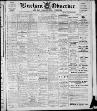 cover page of Buchan Observer and East Aberdeenshire Advertiser published on April 1, 1919