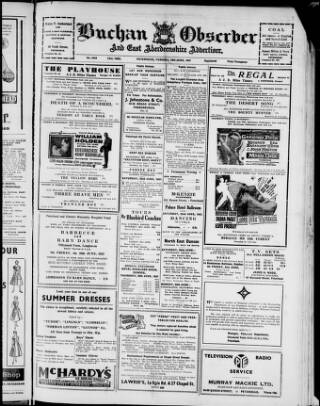 cover page of Buchan Observer and East Aberdeenshire Advertiser published on June 18, 1957