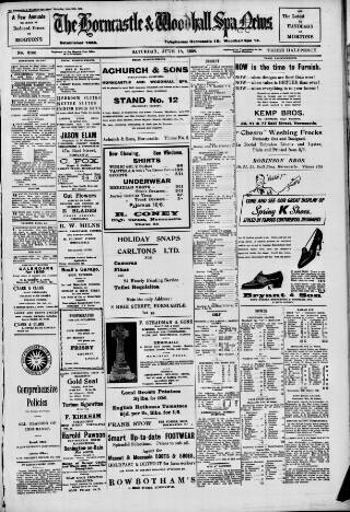 cover page of Horncastle News published on June 18, 1938