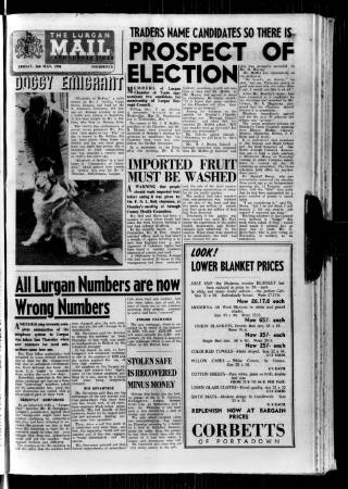 cover page of Lurgan Mail published on May 2, 1958