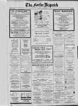 cover page of Forfar Dispatch published on March 19, 1953