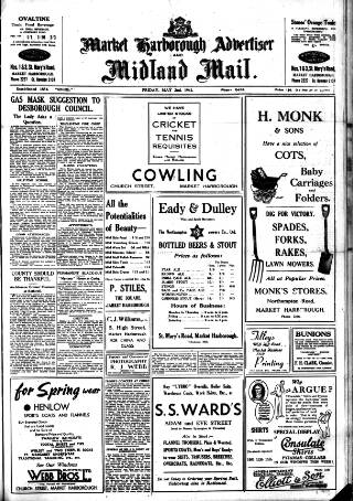 cover page of Market Harborough Advertiser and Midland Mail published on May 2, 1941