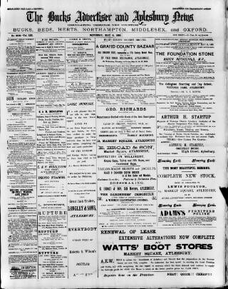 cover page of Bucks Advertiser & Aylesbury News published on May 4, 1895