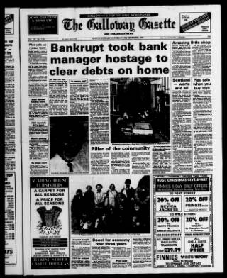 cover page of Galloway Gazette published on December 14, 1991