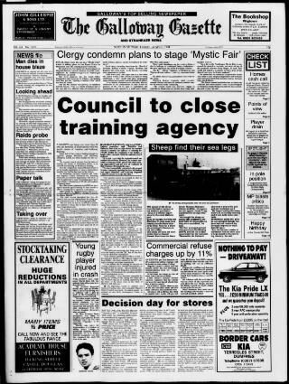 cover page of Galloway Gazette published on April 1, 1994