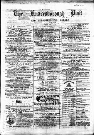 cover page of Knaresborough Post published on September 17, 1870