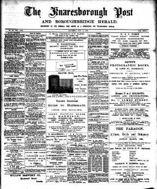 cover page of Knaresborough Post published on November 2, 1889