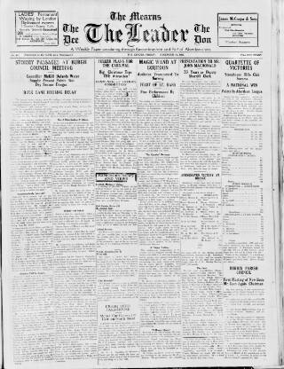 cover page of Mearns Leader published on December 14, 1928