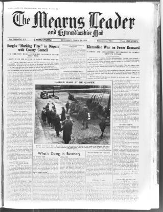 cover page of Mearns Leader published on March 19, 1936