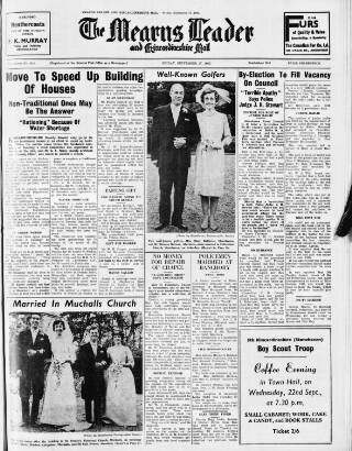 cover page of Mearns Leader published on September 17, 1965