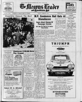 cover page of Mearns Leader published on February 2, 1968