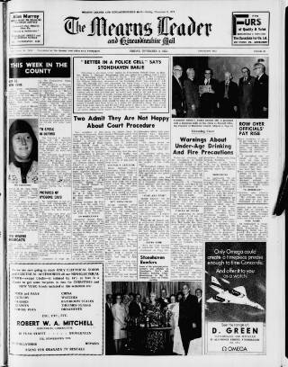 cover page of Mearns Leader published on November 2, 1973